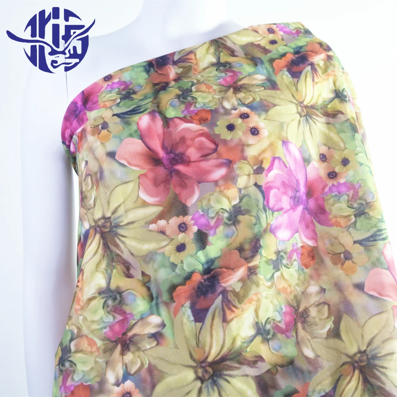 
Wholesale textile best selling digital printing stock lot cotton rami fabric 