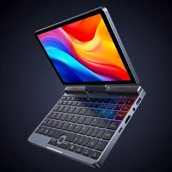 Compact Brilliance Quad Core CPU Mini Laptop with 12GB RAM 1TB Storage  Rotating Screen Backlit Keyboard