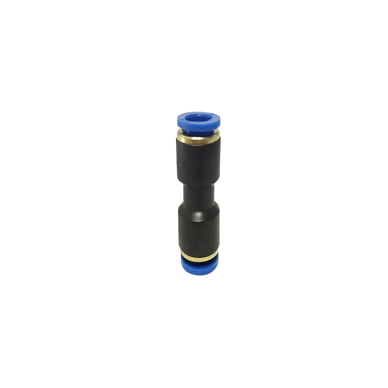 Blue Black Plastic Pneumatic Fitting Quick Connector Straight for Truck Trailer