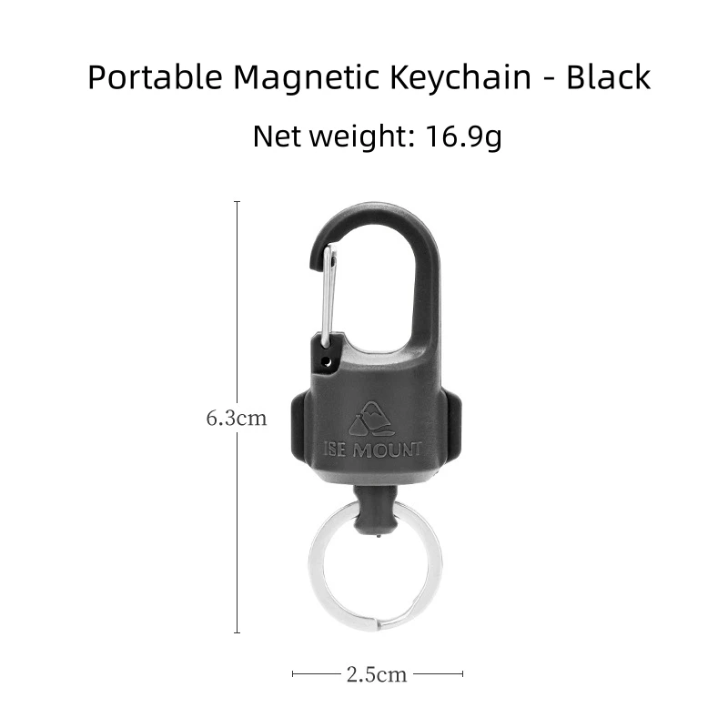 Outdoor Strong Magnetic Quick Release Keychain, Lightweight Detachable Keychain Holder for Outdoor Camping