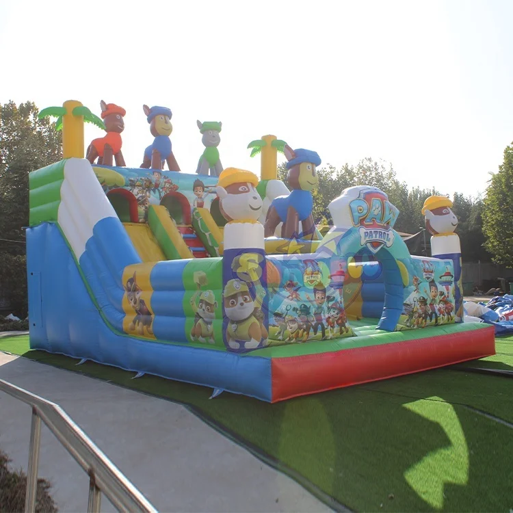 New Design Cartoon paw dog patrol jumpers jumping castle for kids infant bouncer games for kids