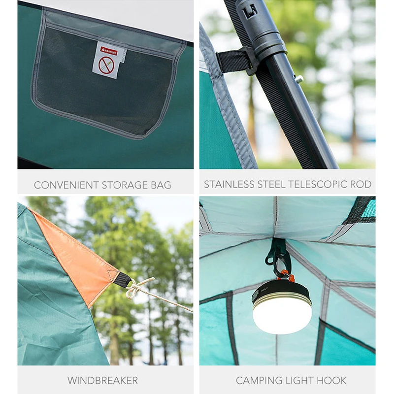 OEM Family Outdoor glamping Tent cabin 6-12 Person get together with Rainproof luxury camping tents from China manufacturer