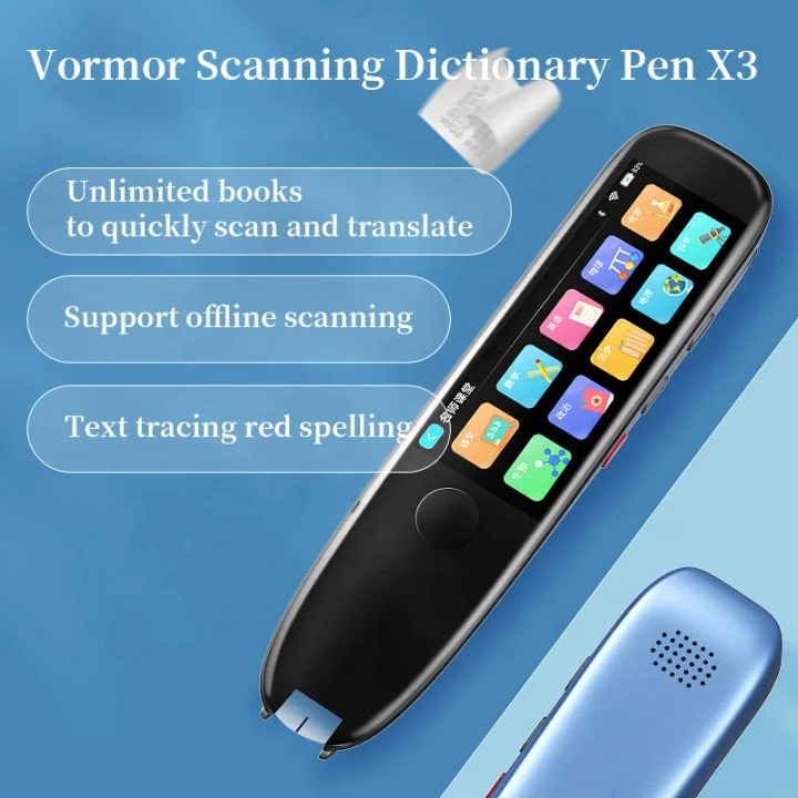 Best Quality Metal Smart Translator Vormor X3 Intelligent Real-time 112 Languages Translation Device Digital Read Scanning Pen