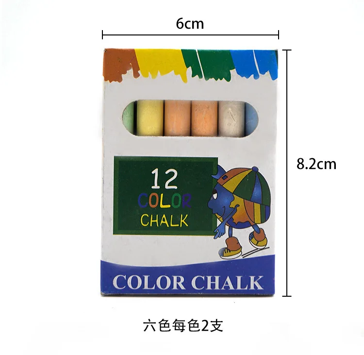 Blackboard Specific Children Learning Graffiti 12PCS  Chalk Set School Dustless Chalk Stock Available  for Promotion