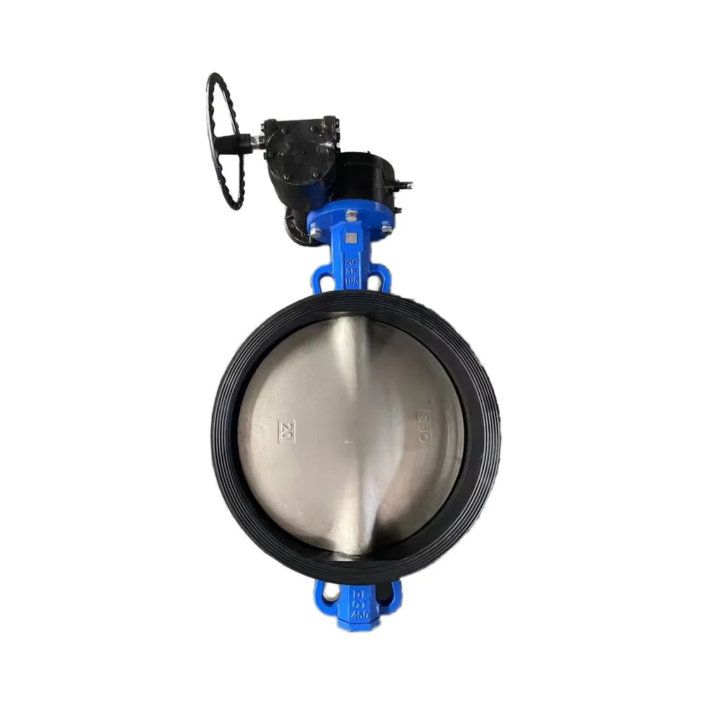 Factory direct 304 worm wheel butterfly valve is suitable for water, steam, oil and other disc butterfly valve