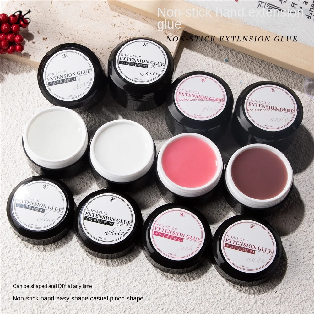 Non Stick Hand Building Gel Hard Gel Nail Builder Fast Solid Poly Gel Acrylic Extension glue