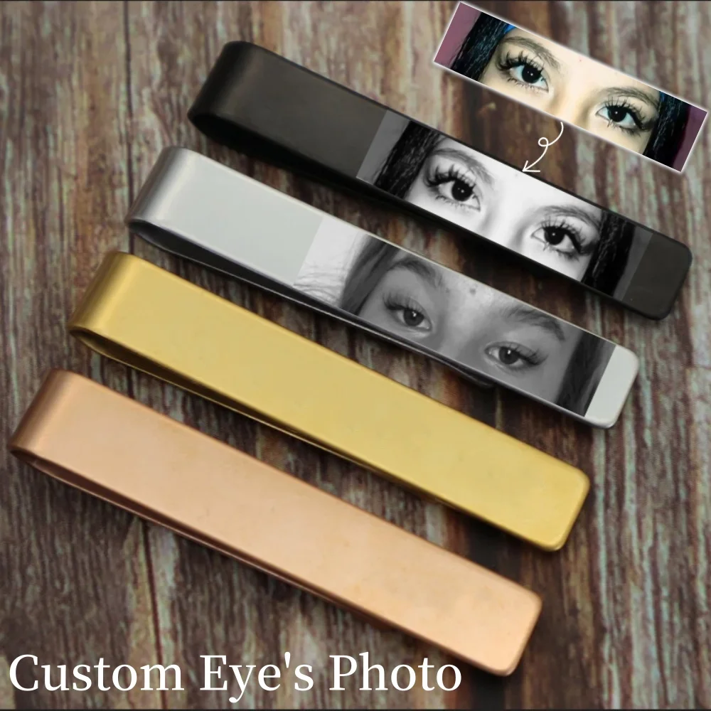 Custom Funny  for Men for Wedding Party Engagement or Gift Special Business Formal Neck Tie Clip