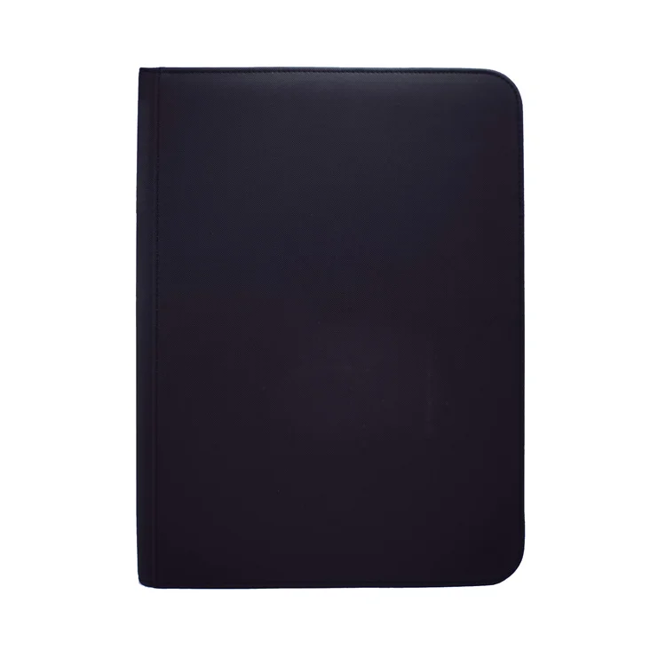 New Extra Big Custom 4 9 12 Pocket  Cartoon Ring Collector Game Card Collection Pu Leather Binder With Zipper Closure