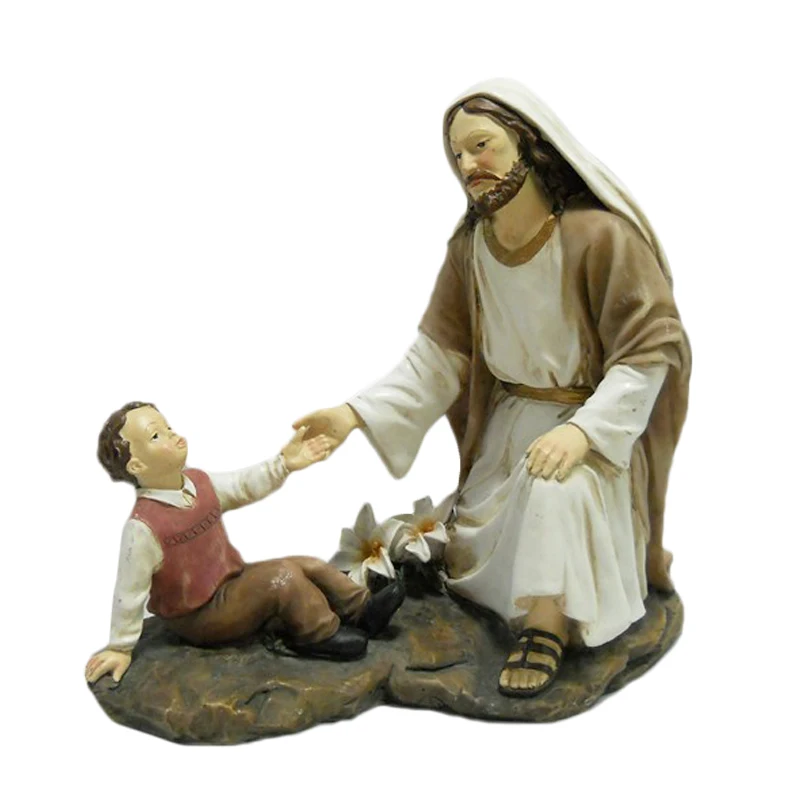 Polyresin Nativity Set fiberglass Christian Indoor decoration resin sculpture jesus statues religious crafts
