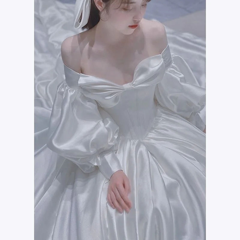 SUNNY Satin Main Wedding Dress 2024 Wedding Dresses With Appliques
