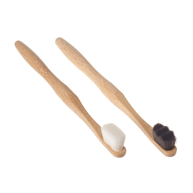 Organic biodegradable soft nature cepillos de dientes de bambu charcoal nano bristles bamboo toothbrush with case