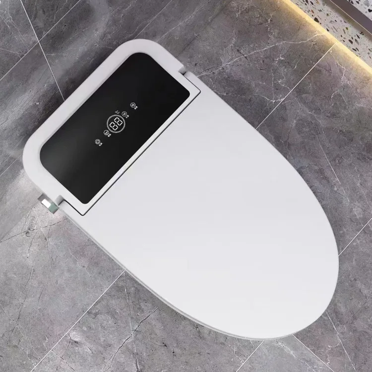 Bathroom Luxury Sensor Electric Automatic Flush Wc Bidet Ceramic Floor One Piece Intelligent Smart Toilet Bow