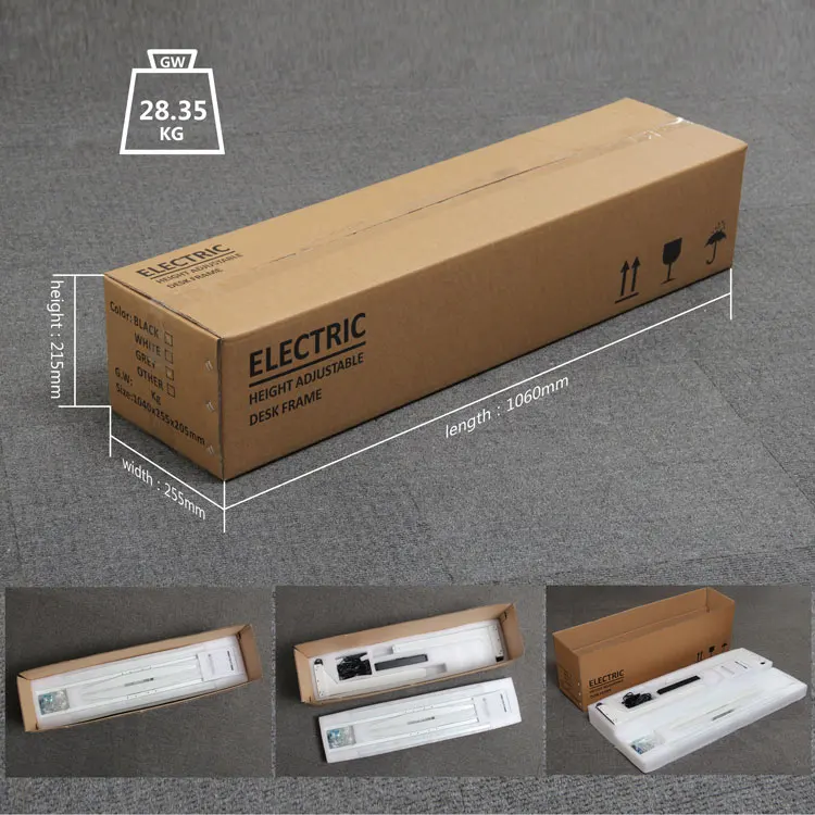 QIANBEI NEW Automatic Height Adjustable Standing Office Desk Table Leg