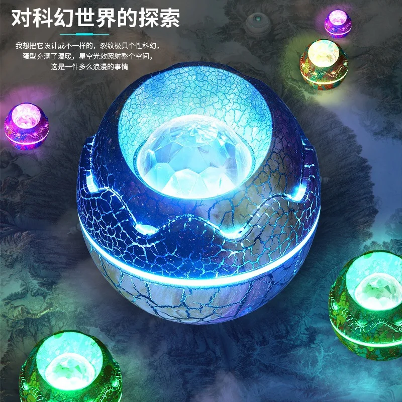 Dinosaur Eggs Sky Star Starry Light Projector Smart Home Lights Bt Music Speaker Projector With Remote Control