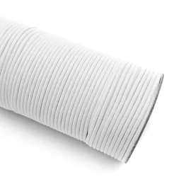 Black cord elastic rope band knot strings 2mm  3.5mm 4mm 5mm 6mm 7mm elastic rope for Hang Tag