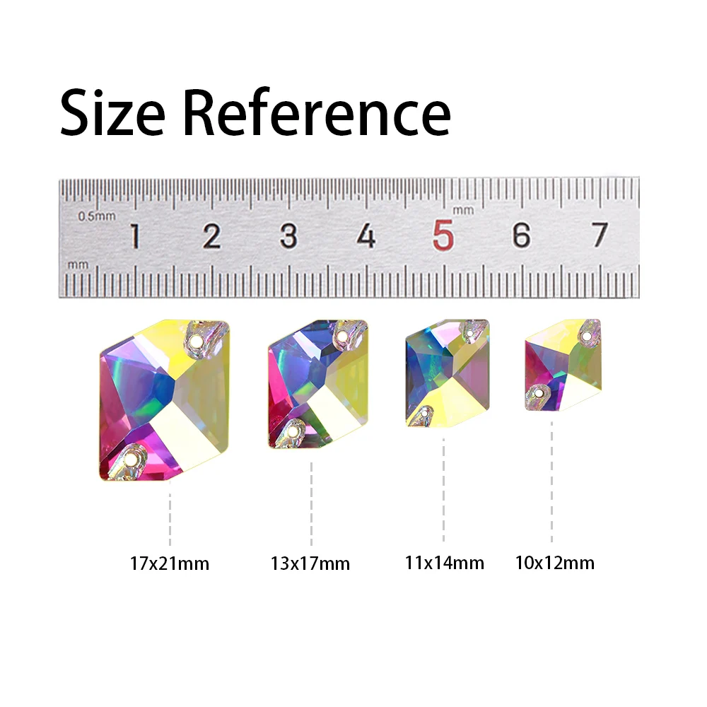 QY Wholesale Cosmic Sewing Crystal Glass Bling Sew-On Rhinestones Flat Back Non Hotfix Stones Bling For Clothing Accessory