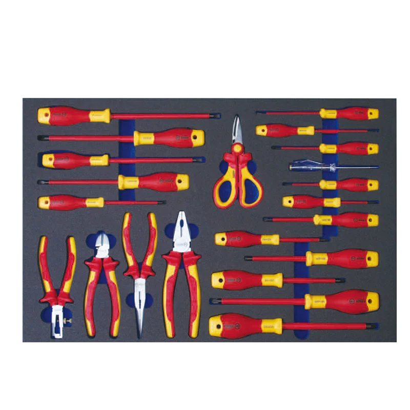 Factory price 22pcs  VDE 1000V Mixed Insulated Tools Set