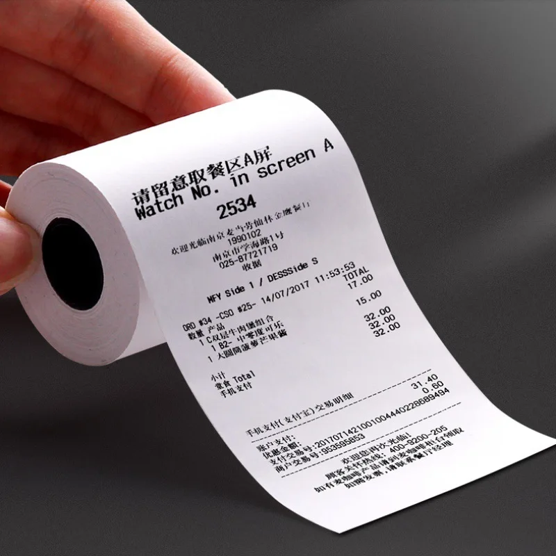 Factory Sells Cheap Price Bond Paper Single White Wood Pulp Thermo Paper 57 mm