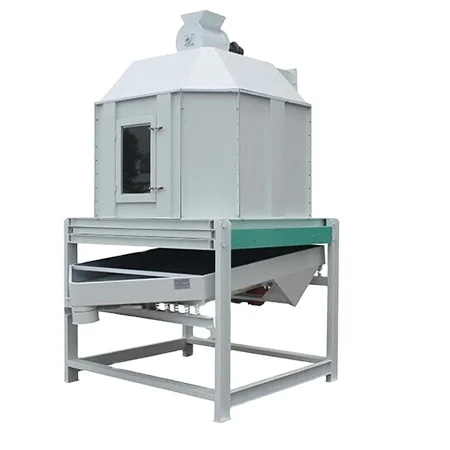 6-8t/h wood pellets cooler animal feed pellet cooling machine with sifter