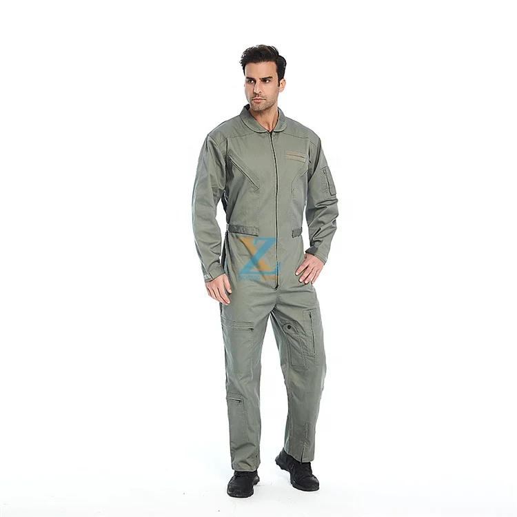 
Heavy Visibility Safety Protection FRC Cotton Insulated Fire Retardent Workwear Offshore Coverall Suit For Men 