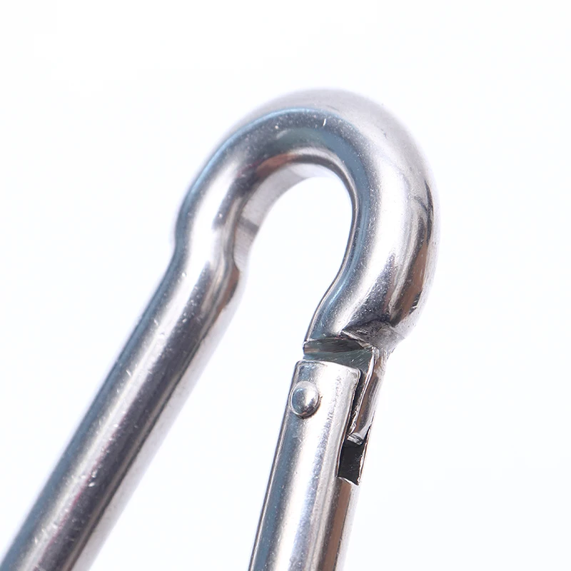 Wholesale Long100mm Wire diameter 10mm Stainless Steel Spring Carabiner Hooks For Quick Link Chains