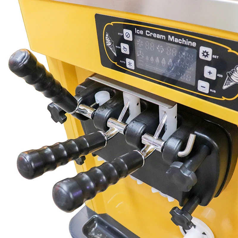 Low Noise Colorful Frozen Yogurt Machine / Carpigiani Soft Serve Ice-Cream Machine Prices