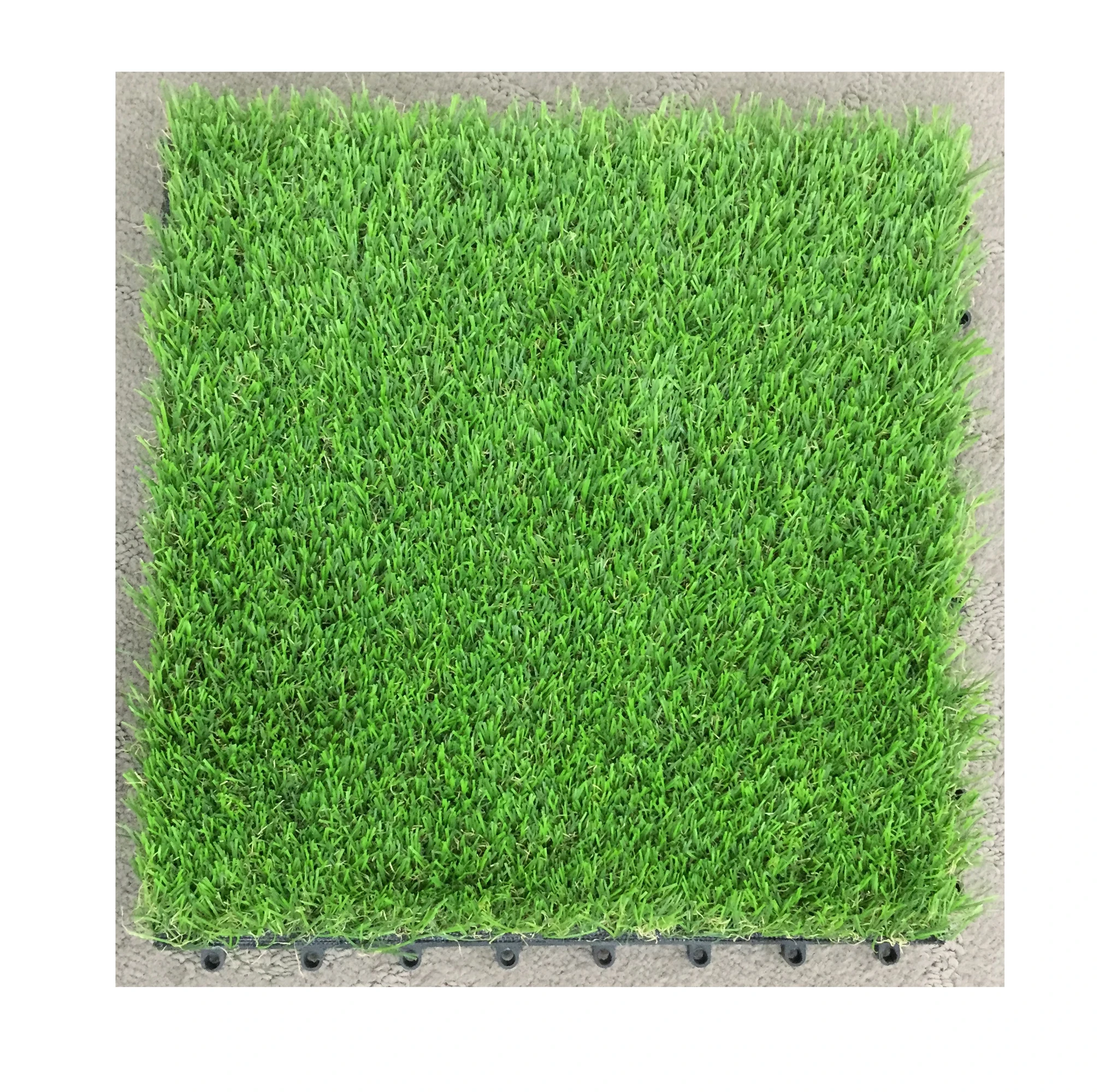 Landscape Grass Interlocking artificial grass turf tile  ECO friendly carpet outdoor garden DIY flooring300*300*22mm