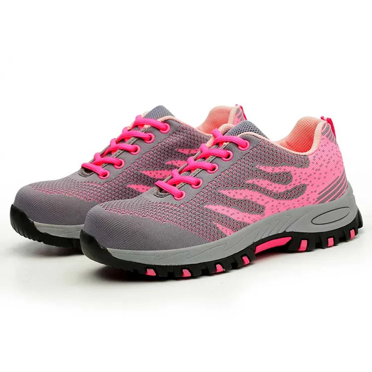Women Breathable Light Steel Head Protective Shoes in Summer Leisure Safety Work Shoes