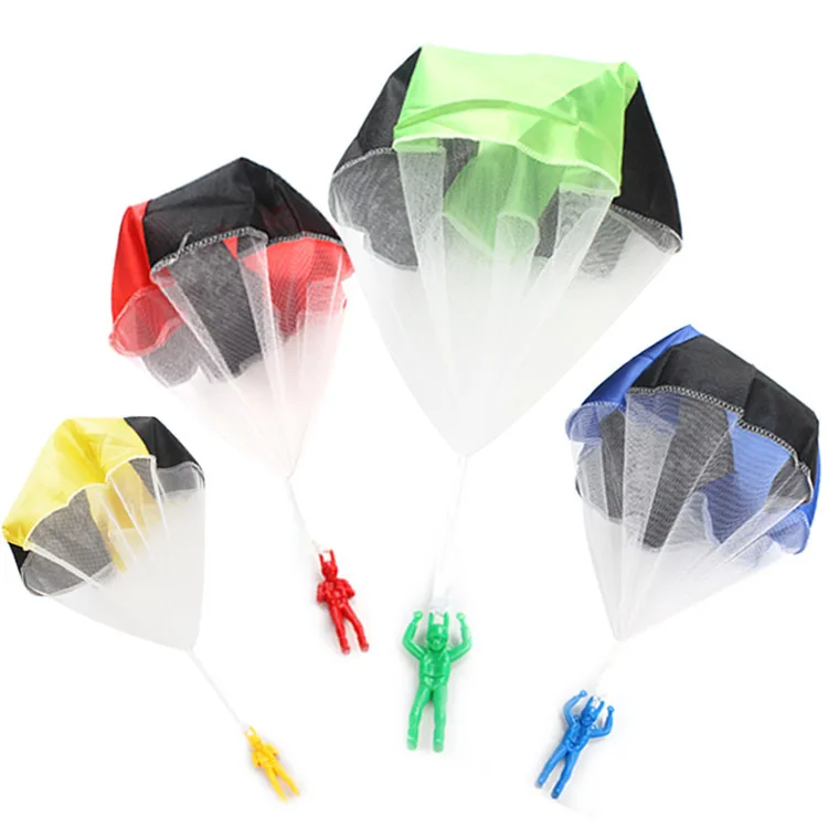 Factory Wholesale PVC Material Funny Hand Throwing Kids Mini Play Parachute toys