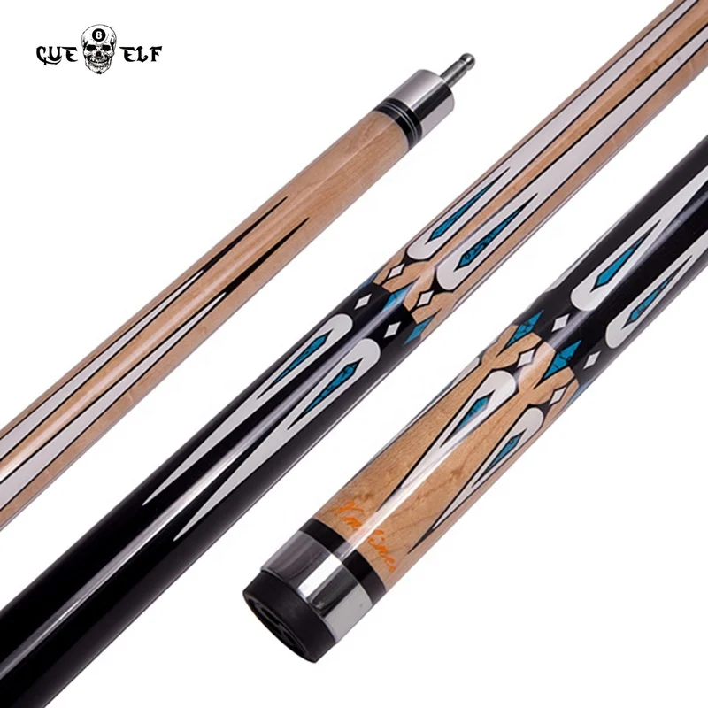 Wholesale billiard cue 12mm 3 piece maple or ash shaft option pool cue