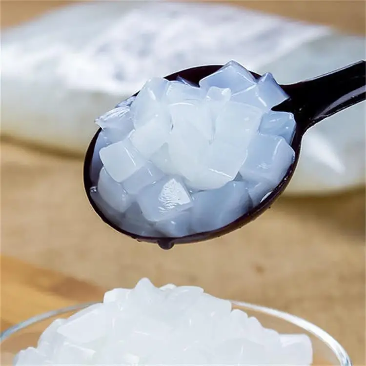 
Delicious coconut jelly cubes in hainan 