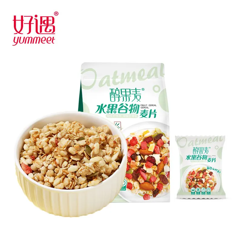 Здоровое приготовление хорошая вкусовая закуска индивидуальная упаковка с индивидуальной небольшой упаковкой запеченные хлопья хрустящие смешанные фрукты