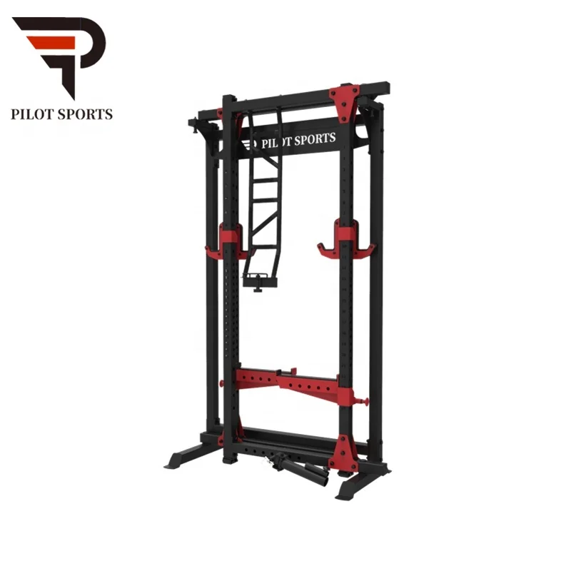 Gym equipment Pilot Sports Fitness Adjustable Folding Power Rack Cage