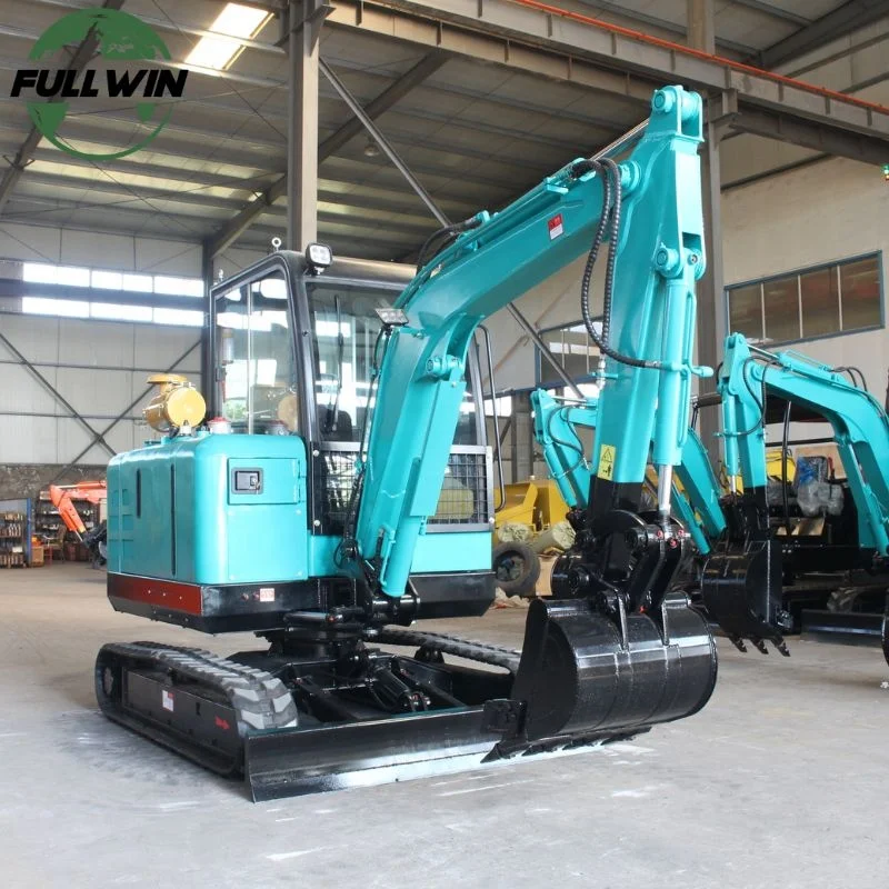 25HP Japanese Diesel Powered 4.0Ton Mini Excavator Warm Cabin A/C Heat Swing Boom 20in Digging Bucket
