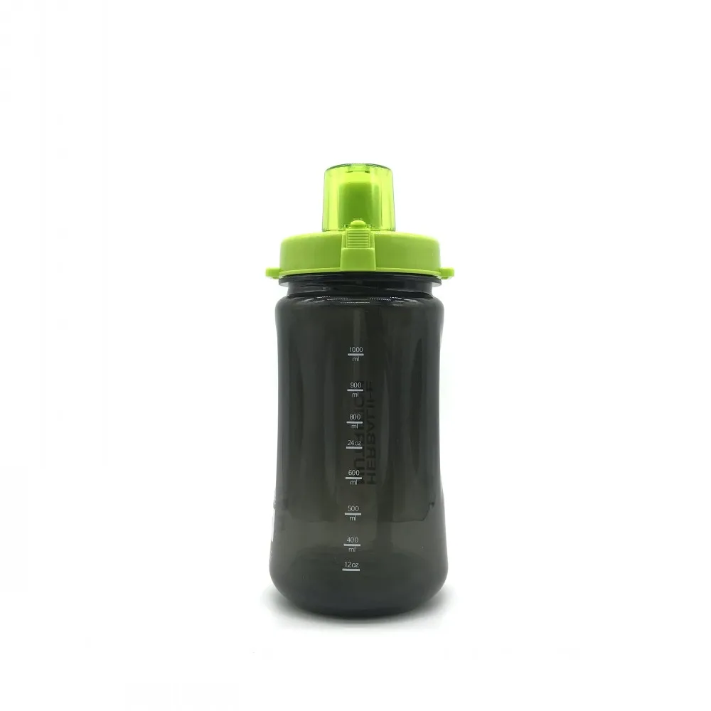 2000ml Herba life nutrition fitness Milk Shake Bottle with Straw Inside Tritan Plastic BPA Free