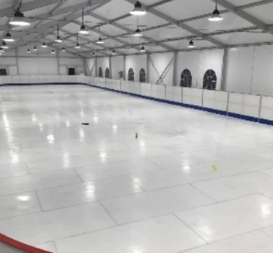 Custom Convenience Flexible Synthetic Indoor Outdoor Ice Skating Rinks Floorboard Ice Rink Dasher Board