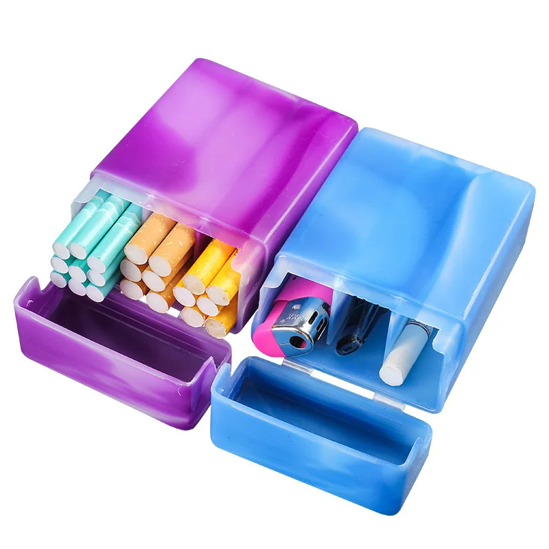 Marbled Color Box 100mm Original Version Acrylic Slim Cigarette Storage Case