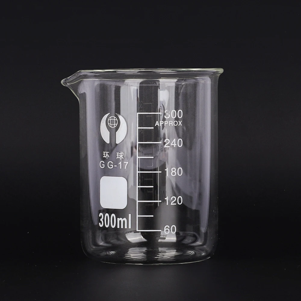 250ml 300ml 500ml 800ml 1000ml Clear Beakers Glass Beaker For Jewelry Electroplating Machine