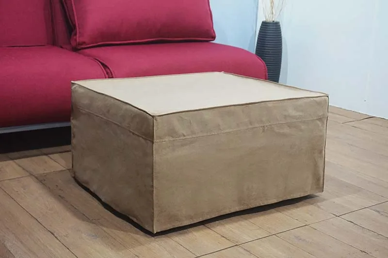 Extra Comfortable Queen Size Folding Ottoman Bed Wheels Hotel Furniture Metal Remove Cover Mattress Three Folded Roll Away Home