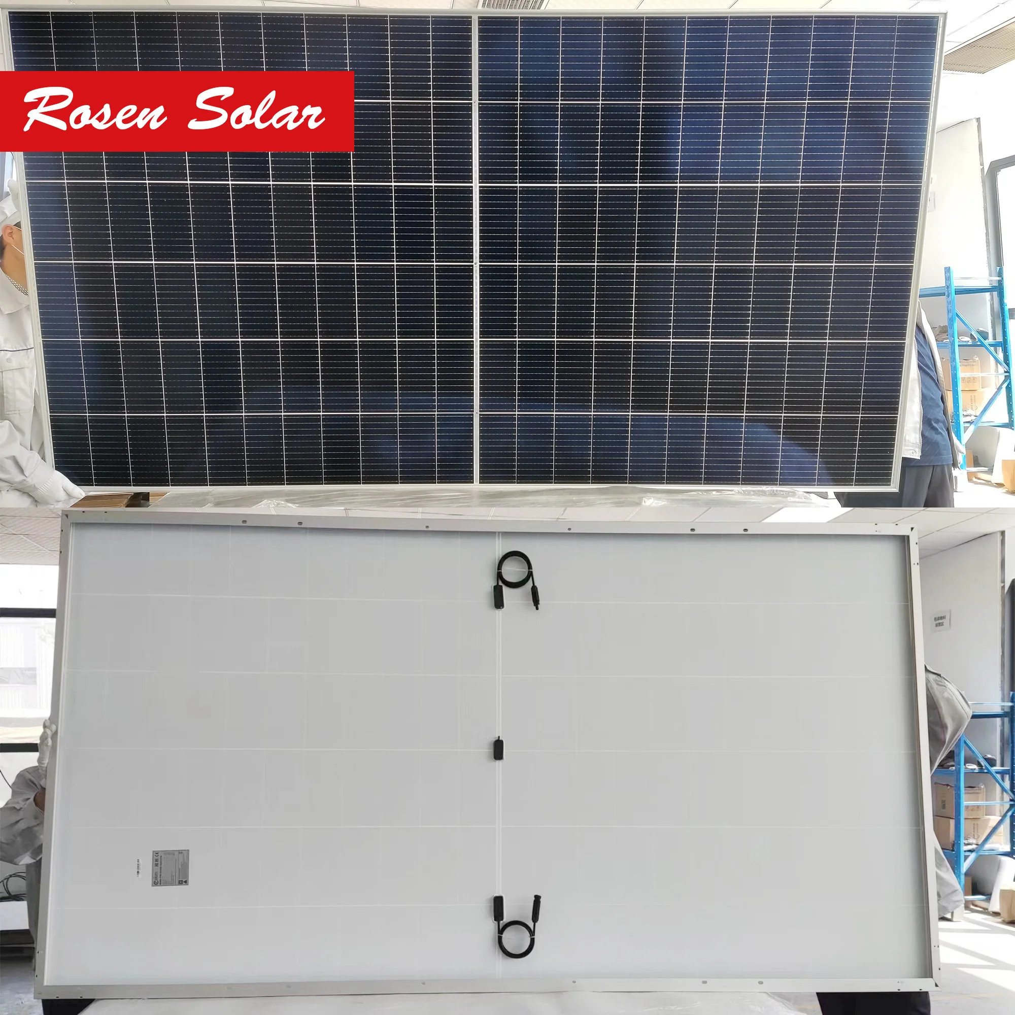 high voltage solar panel 700w 750w 800w solar panel Rosen solar panel making machine