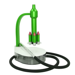 Hot sale colorful rocket hookah portable acrylic hookah shisha fashion chicha with LED light
