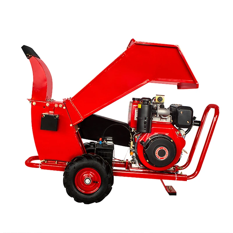  OEM CE Certificate Forestry Machinery Firewood Processor 6.5HP Gasoline Wood Crusher Small Chipper