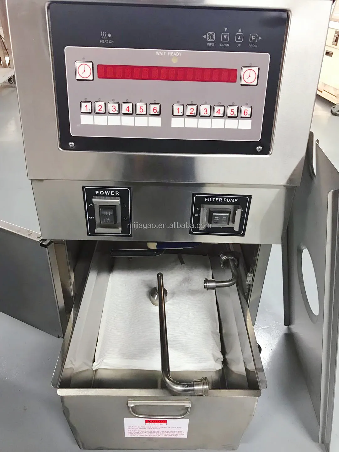 OFE-321 Electric Commercial Deep Frying Machine Fast Food Open Fryer with 25L Oil Filtration for sale