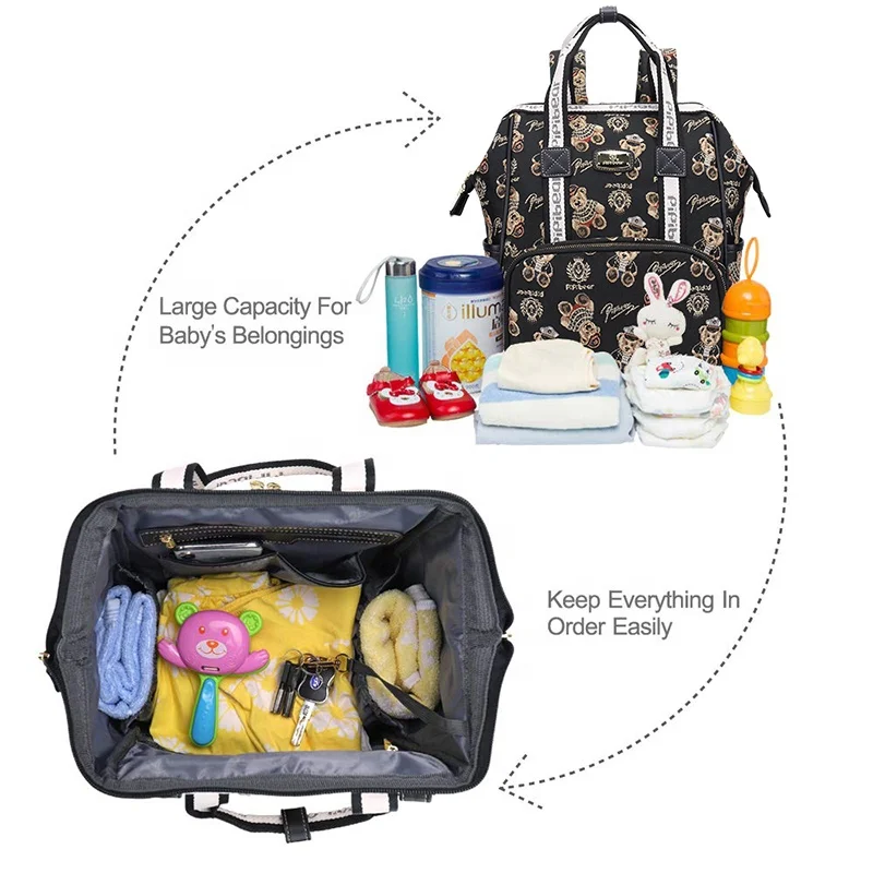 Новый цветной водонепроницаемый вместительный уличный рюкзак для мамы, сумка для подгузников для путешествий, Органайзер