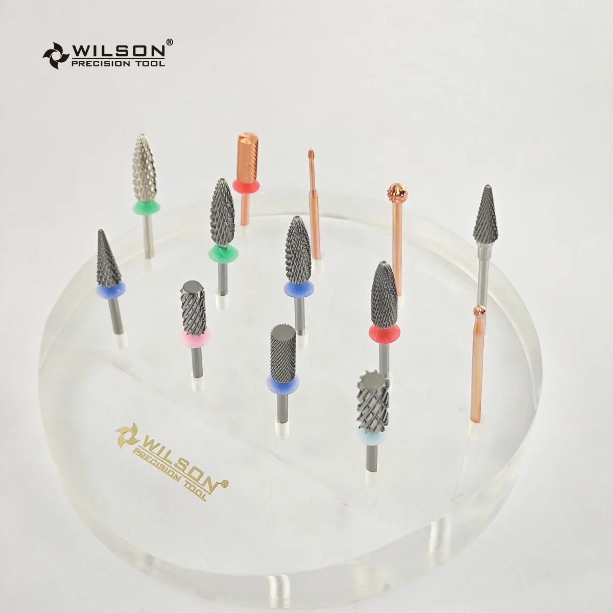 Retail Safety Bottom Series Flame Shape nail drill bit Manicure carbide nail bit Typhoon Cone Volcano polish cuticle clean set