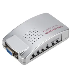 New Design VGA to AV video converter supports HD computer to TV VGA to BNC converter box PC to TV