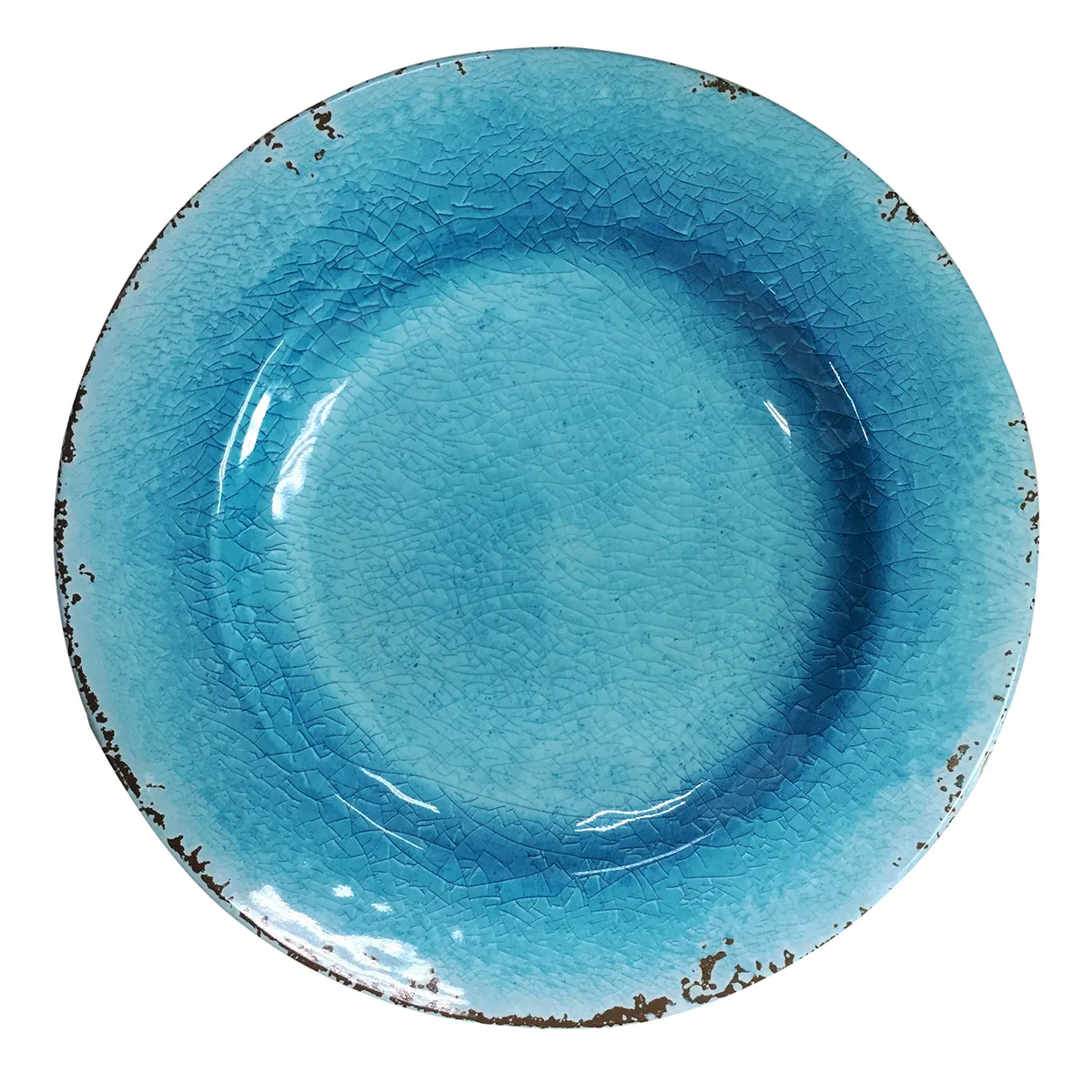 dishwasher safe reusable grade rustic design ice crackle melamine tableware dinner plates dinnerware sets