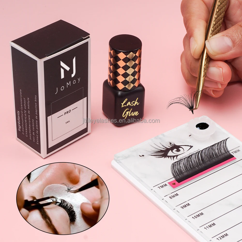 Manufacturer Fast Drying Super Strong black clear 0.5-1Second Long Retention 7-8 Weeks lash glue wholesale