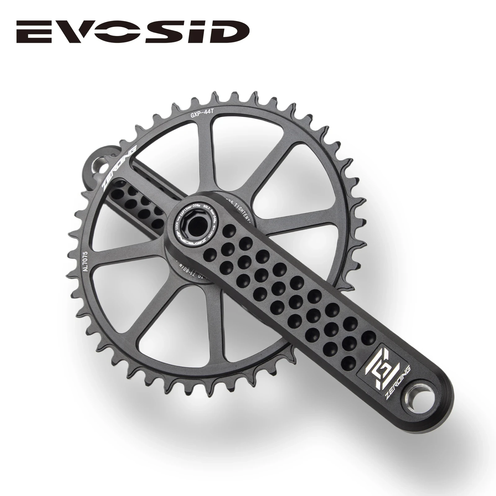 Bicycle Cranks Ultralight 170mm Crank Aluminum Alloy Bottom Bracket Bearing 40-48t Bicycle Chainwheel