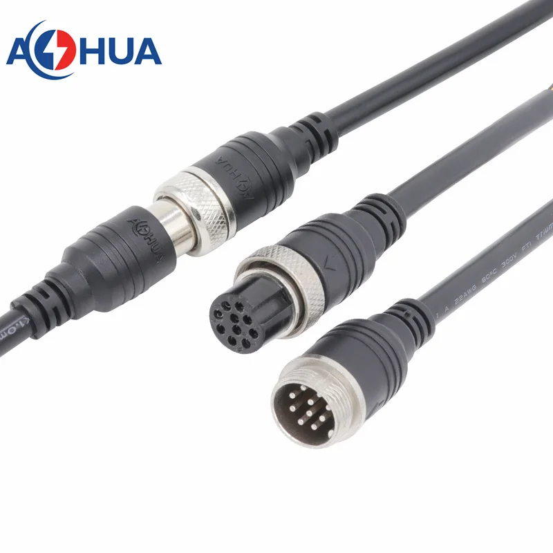 Custom Molded M12 Cable Male Female Plug Connector 3 4 5 Pin Sensor Outdoor Light Led Waterproof Aviation Wire